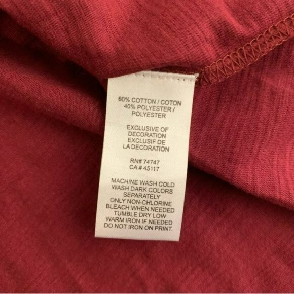 Natural reflections women’s size 2X burgundy lace trim tank top NWTs - Picture 7 of 7